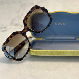 Gucci 54mm Gradient Rectangular Sunglasses